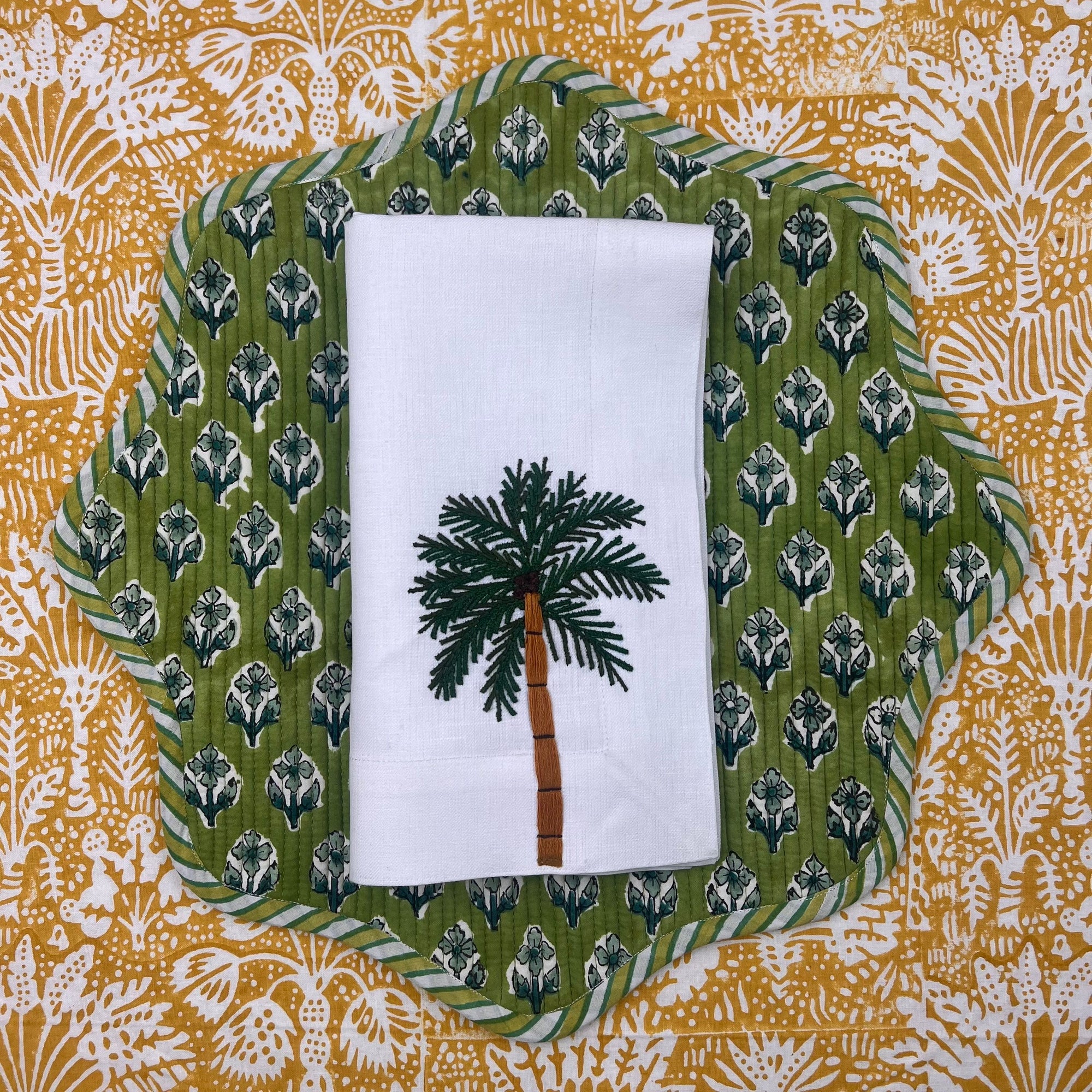 The 'Le Palmier' Palm Napkin