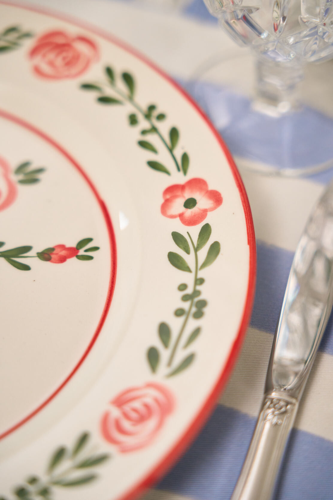 Dinner Plate with Flower Design - Between Us