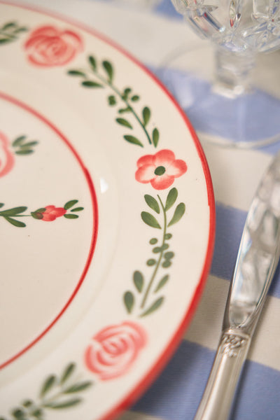 Dinner Plate with Flower Design - Between Us