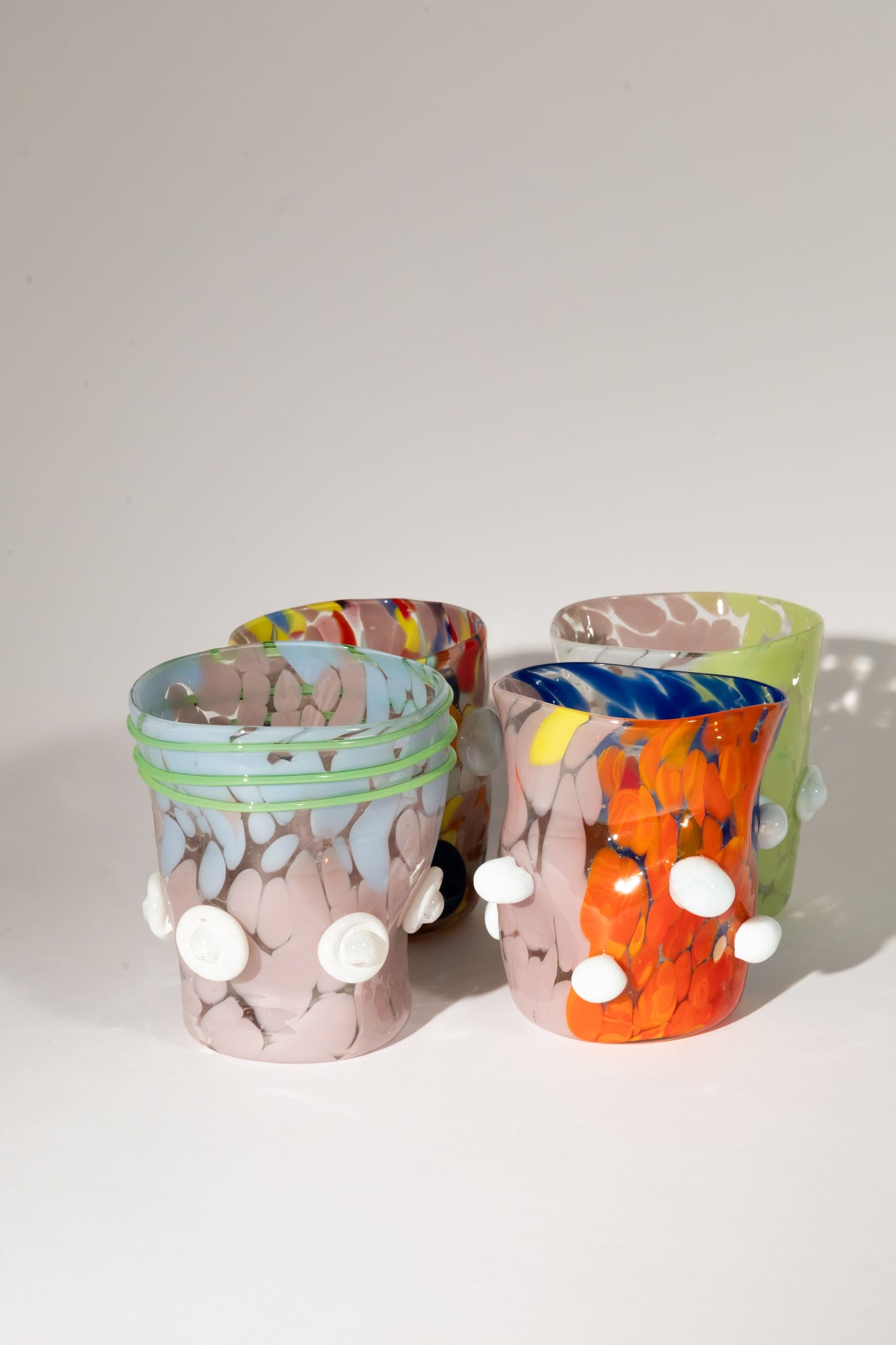 Surrealist Murano Glasses Set of 4