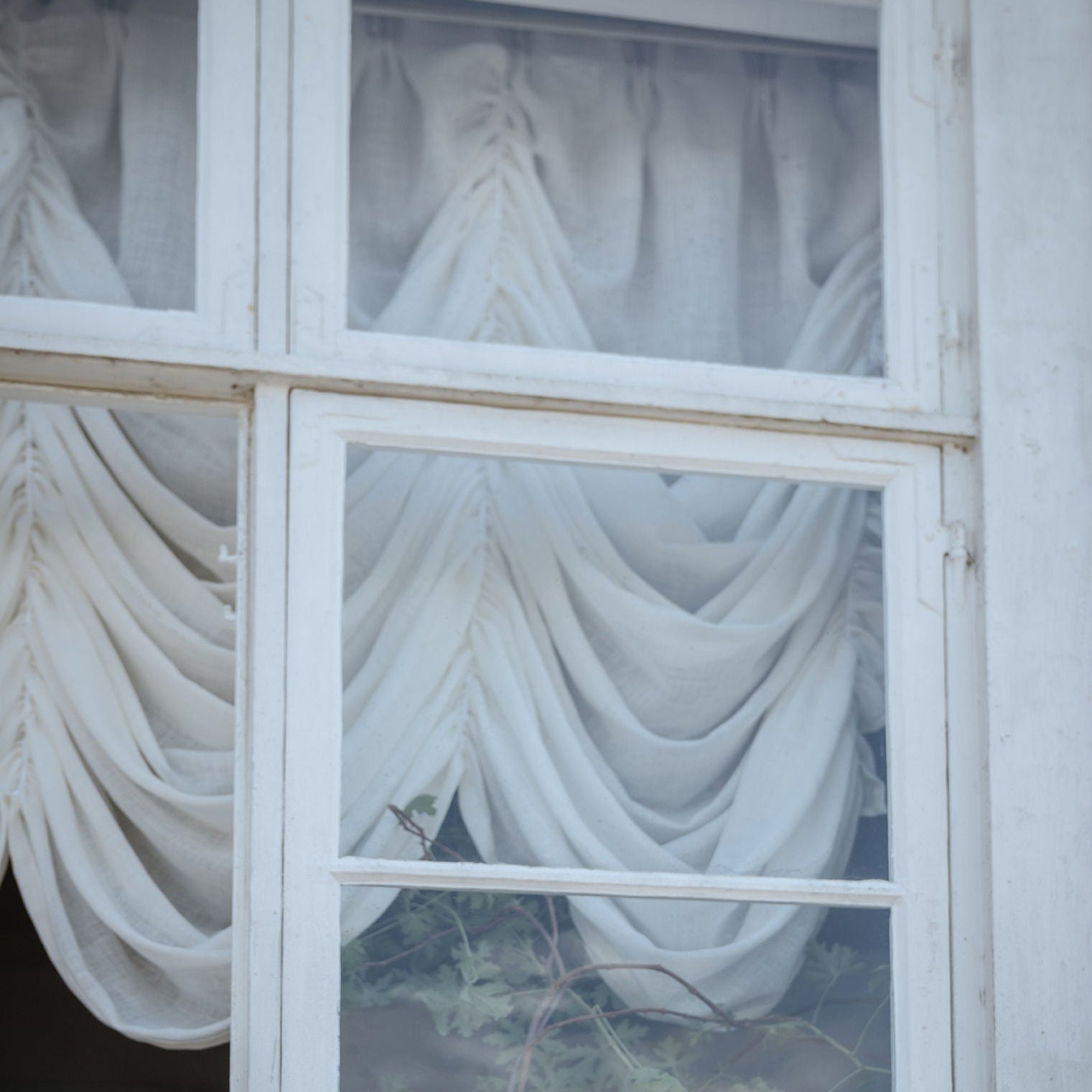 Draped Linen Curtain