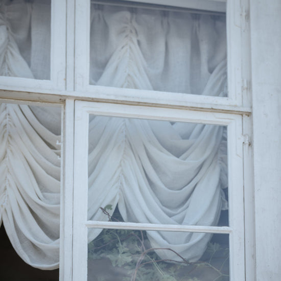 Draped Linen Curtain