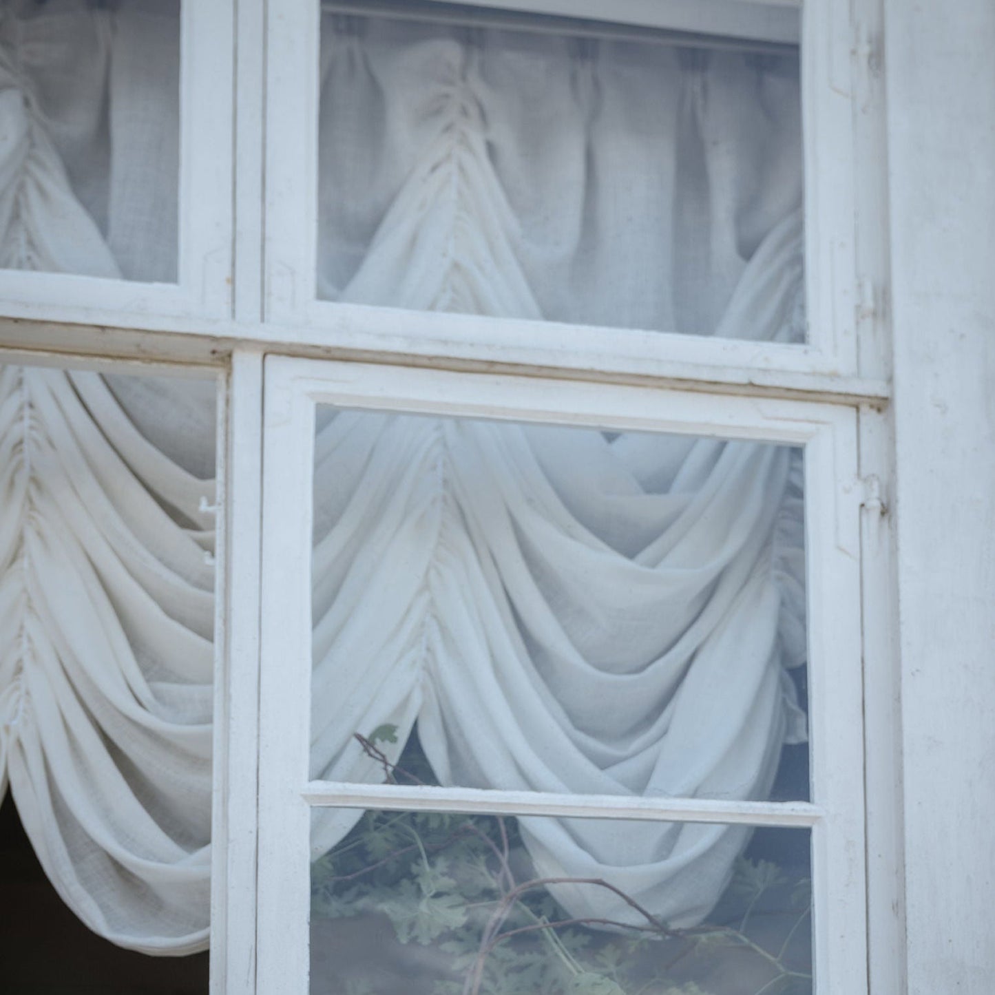 Draped Linen Curtain