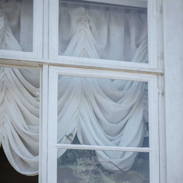 Draped Linen Curtain