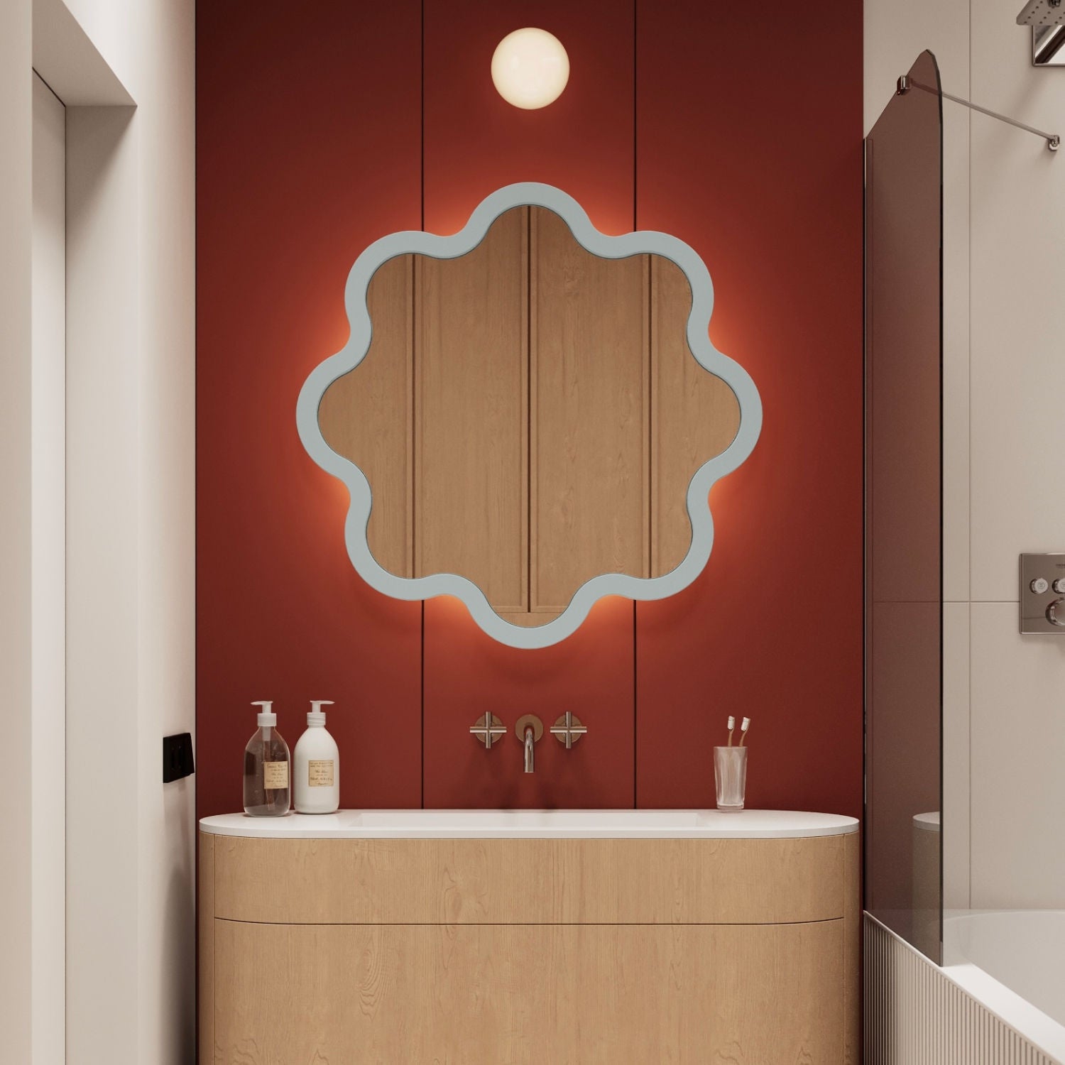 Hvyli Round - Wavy Mirror