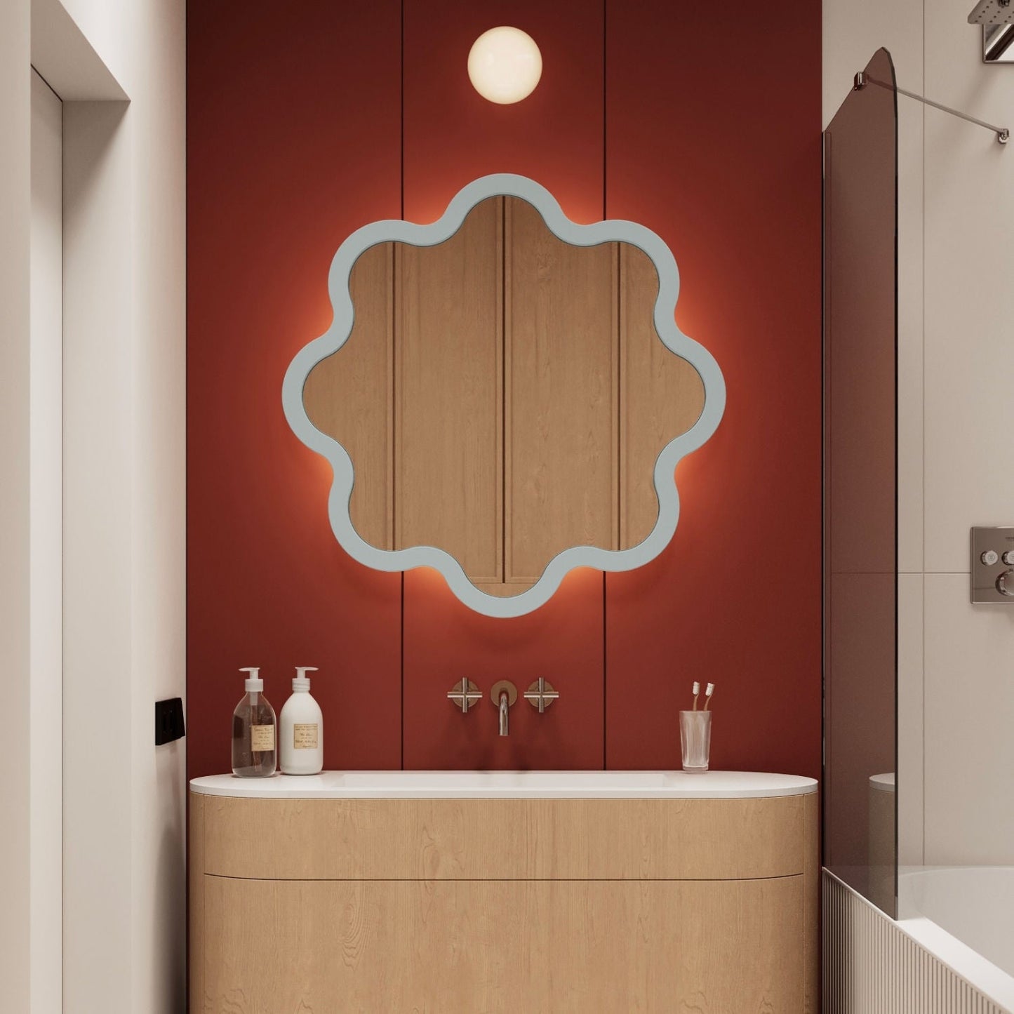 Hvyli Round - Wavy Mirror