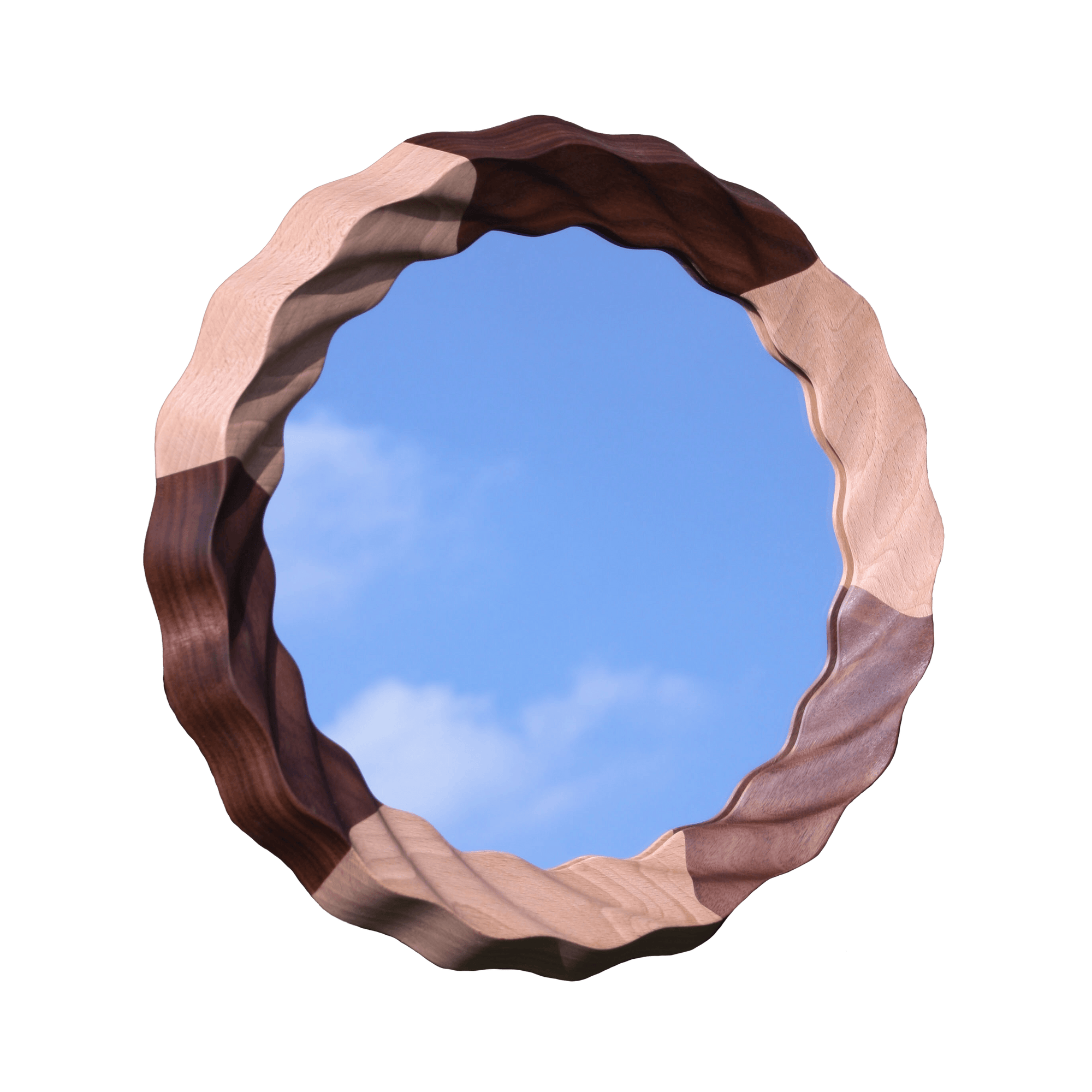 Kruller Extra Mirror - Beech & Walnut