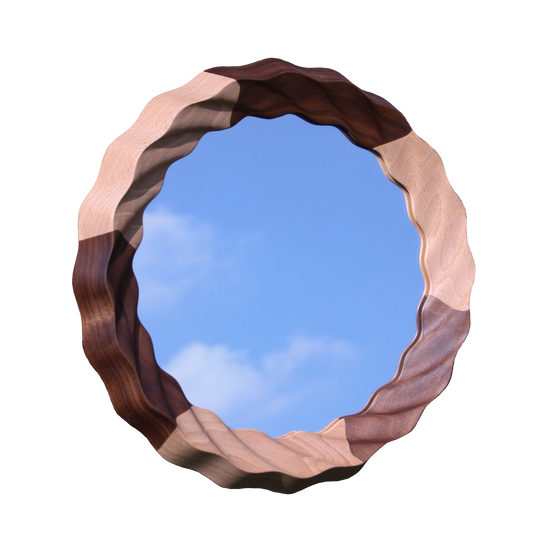 Kruller Extra Mirror - Beech & Walnut