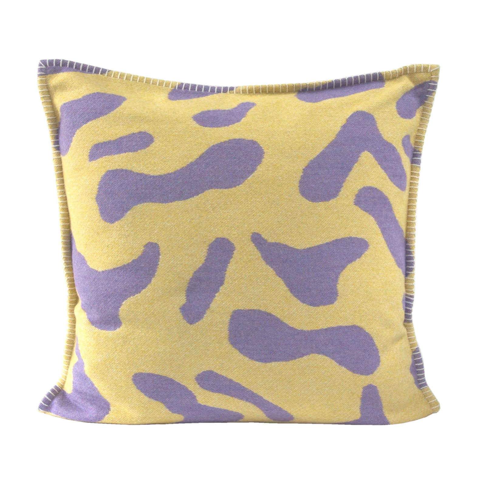 Yellow Scatter Cushion Recycled Wool