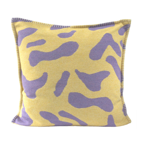 Yellow Scatter Cushion Recycled Wool
