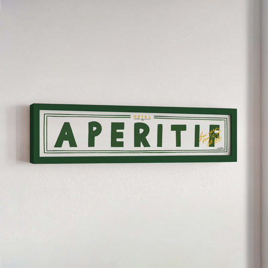 Aperitif Panoramic Framed Print
