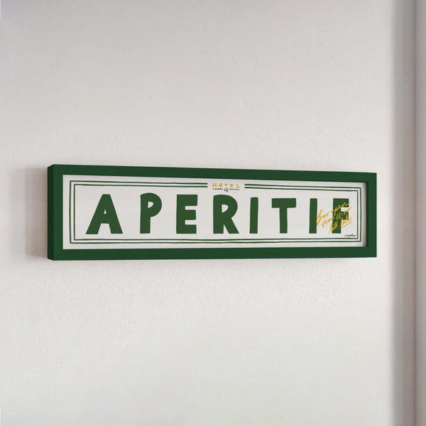 Aperitif Panoramic Framed Print