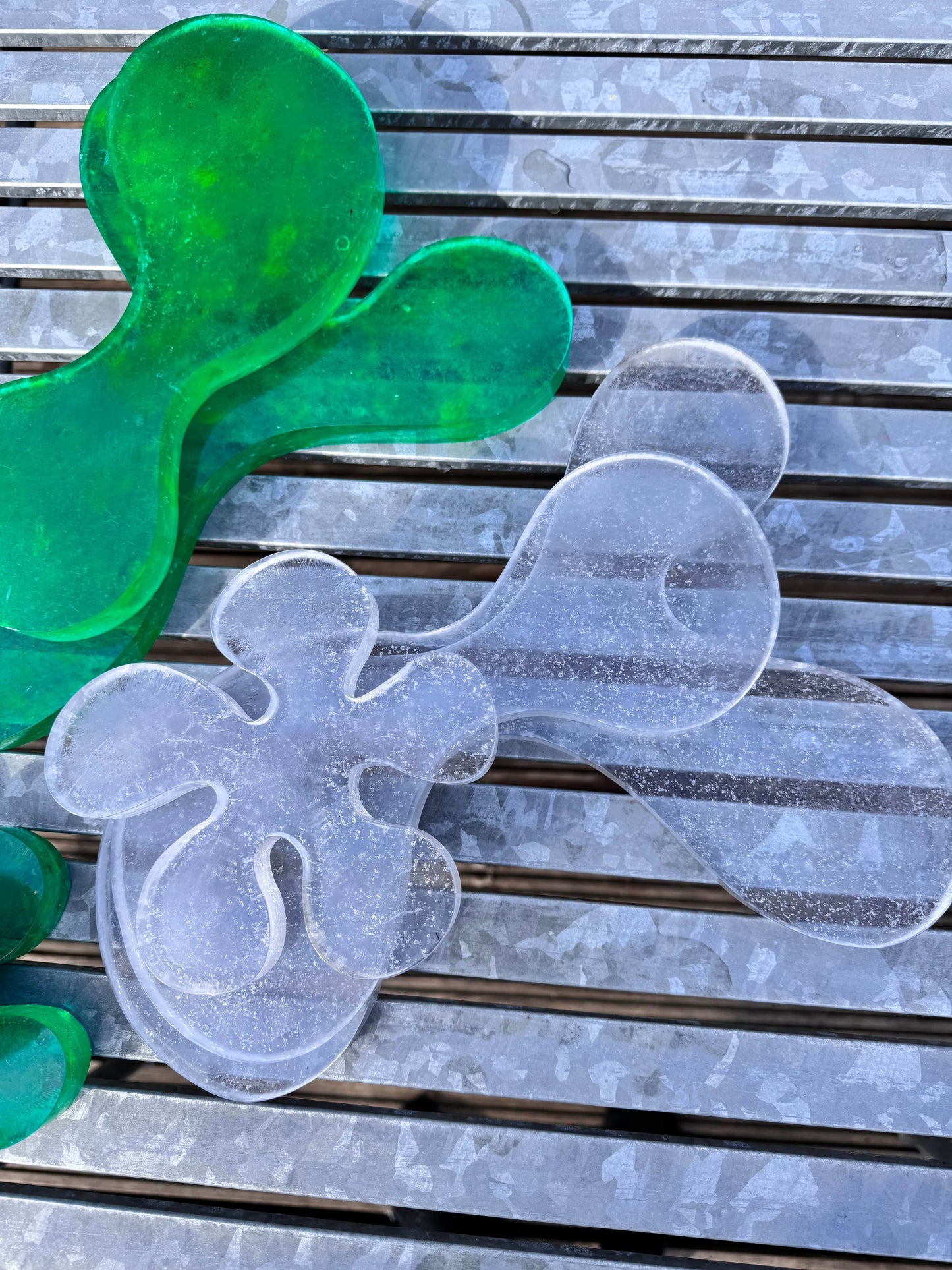 The 3 Drinks Coaster in Green Recycled Plastic