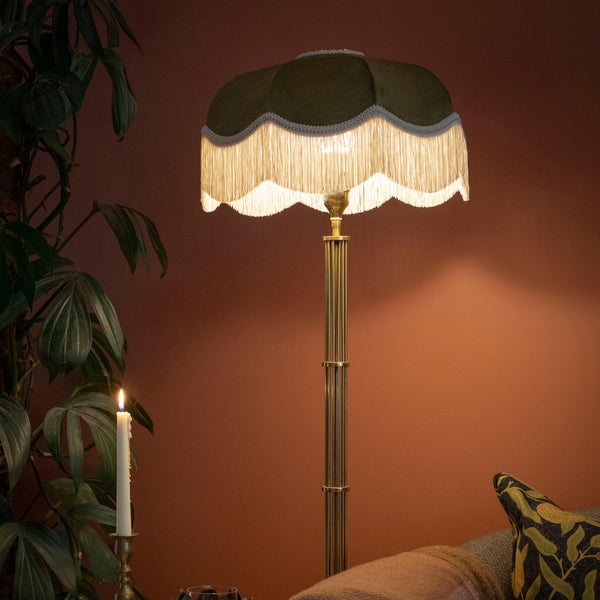 The Pistachio Fringed Lampshade