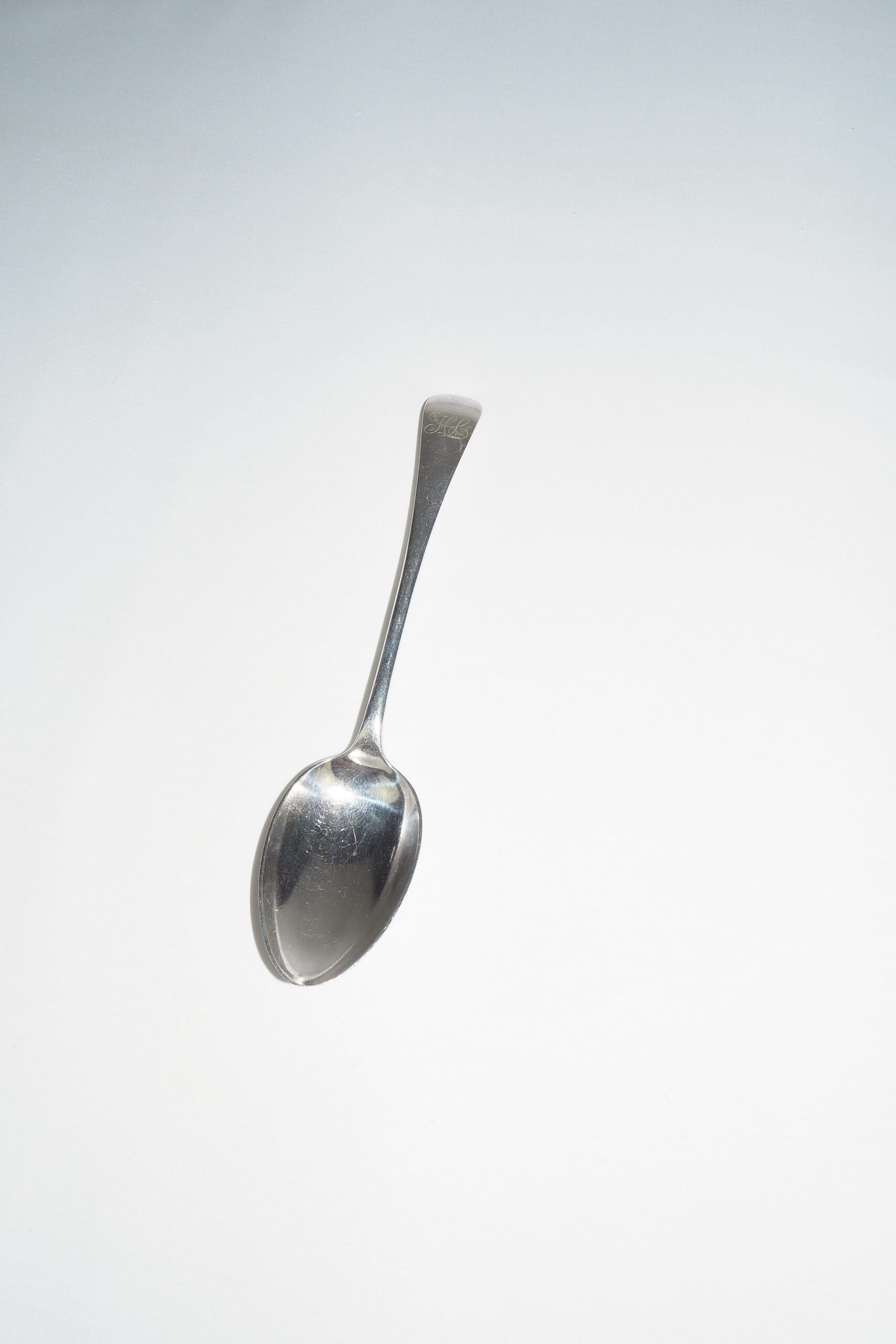Antique Silver Plate Serving Spoon