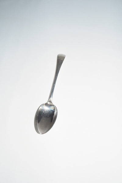 Antique Silver Plate Serving Spoon