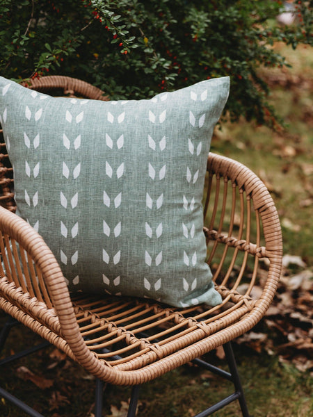 Terra - Pure Linen Throw Pillow Cover Sage Green