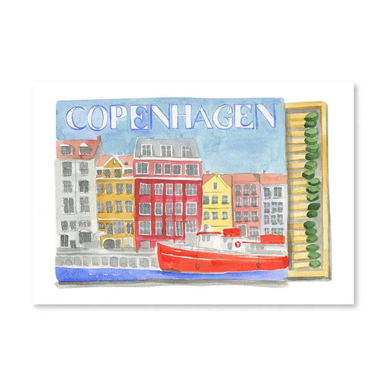 Copenhagen Matchbook Print