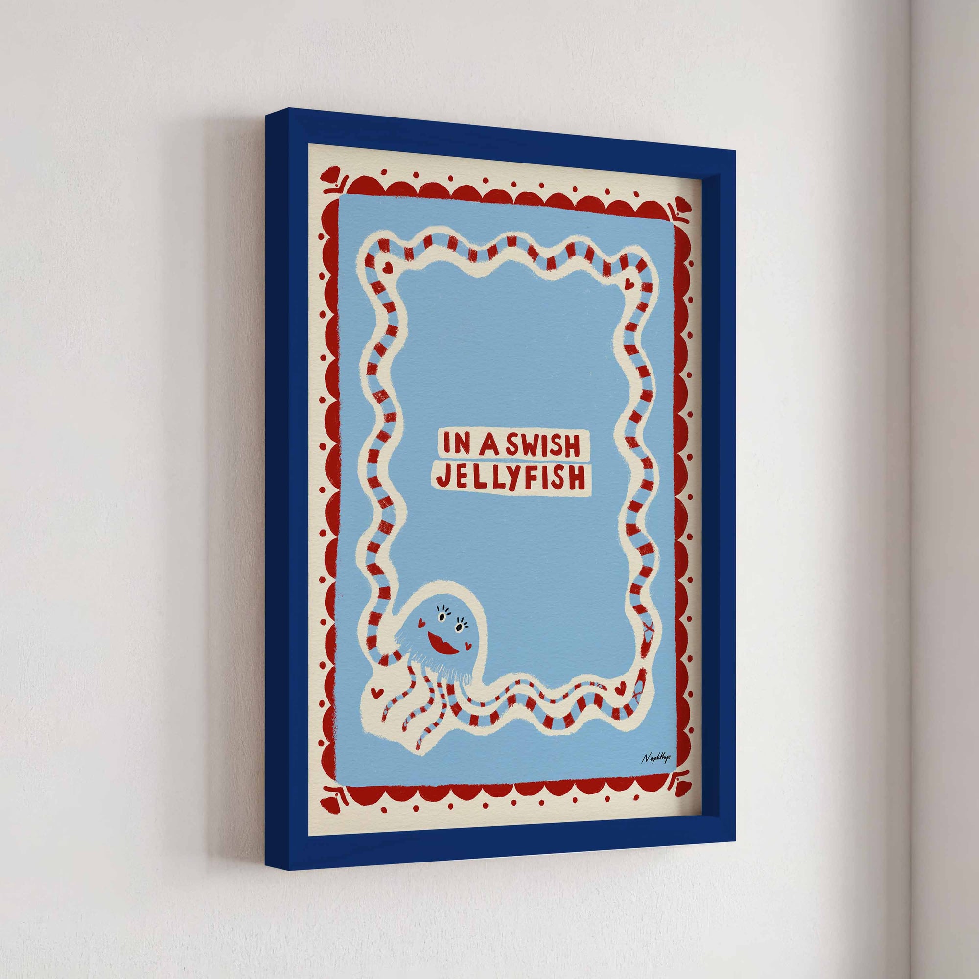 In a Swish Jellyfish Print