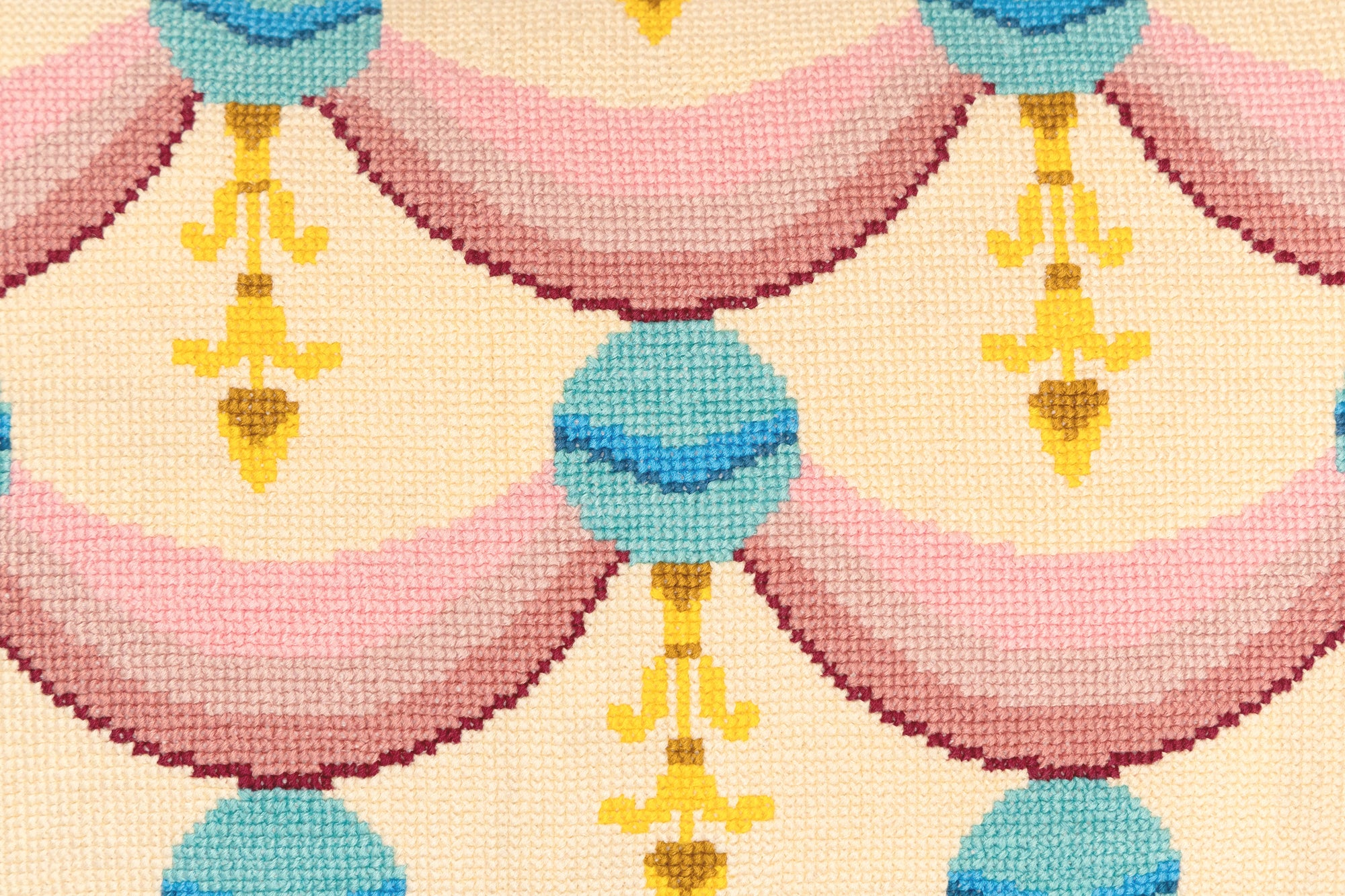 Cross-Stitch Pillow Cover 14×20 in