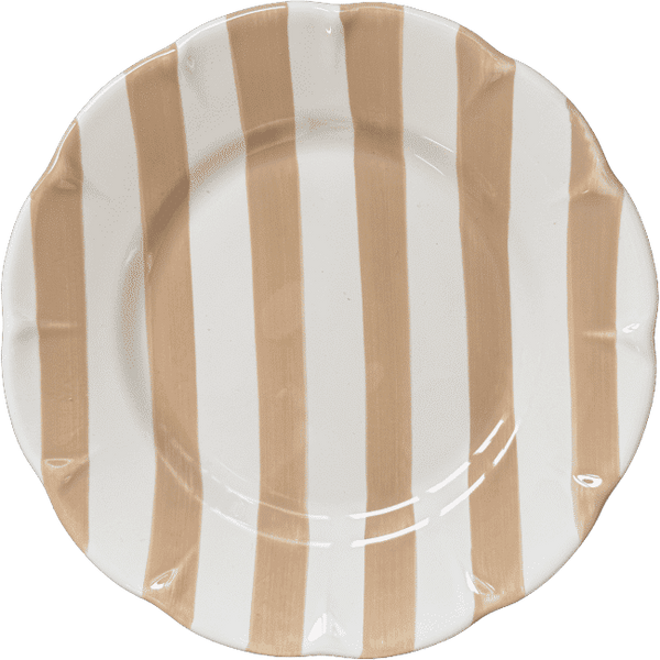 Rayure Plate Beige Crema - 20cm