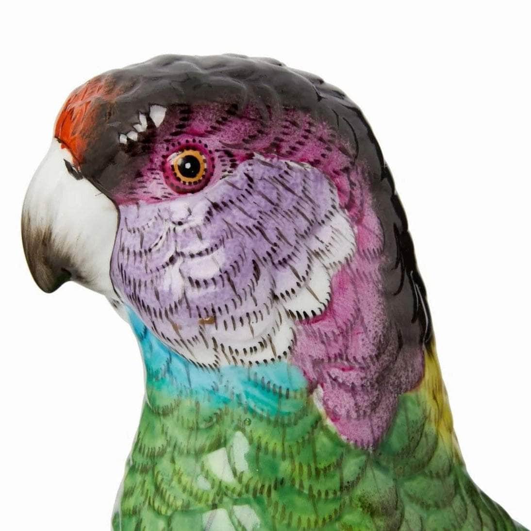 Porcelain parrot on a stand | Right