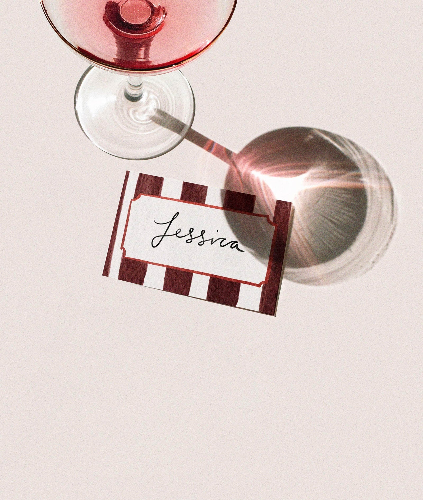 Cranberry Placecards - Set of 10