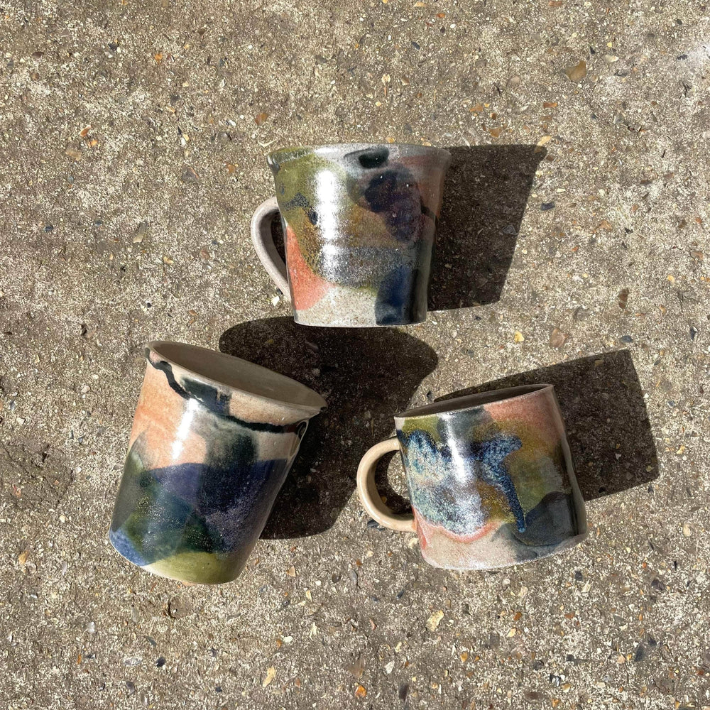 Mixed Glaze Pot