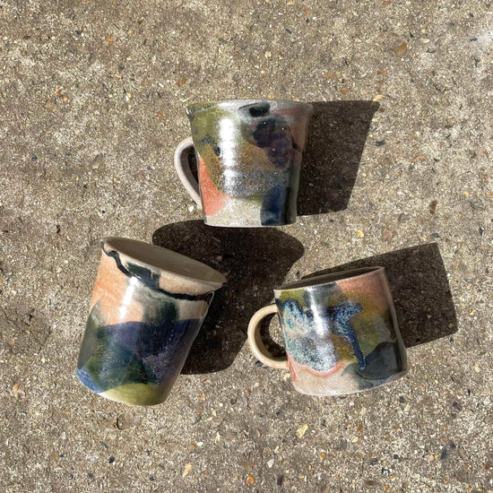 Mixed Glaze Pot