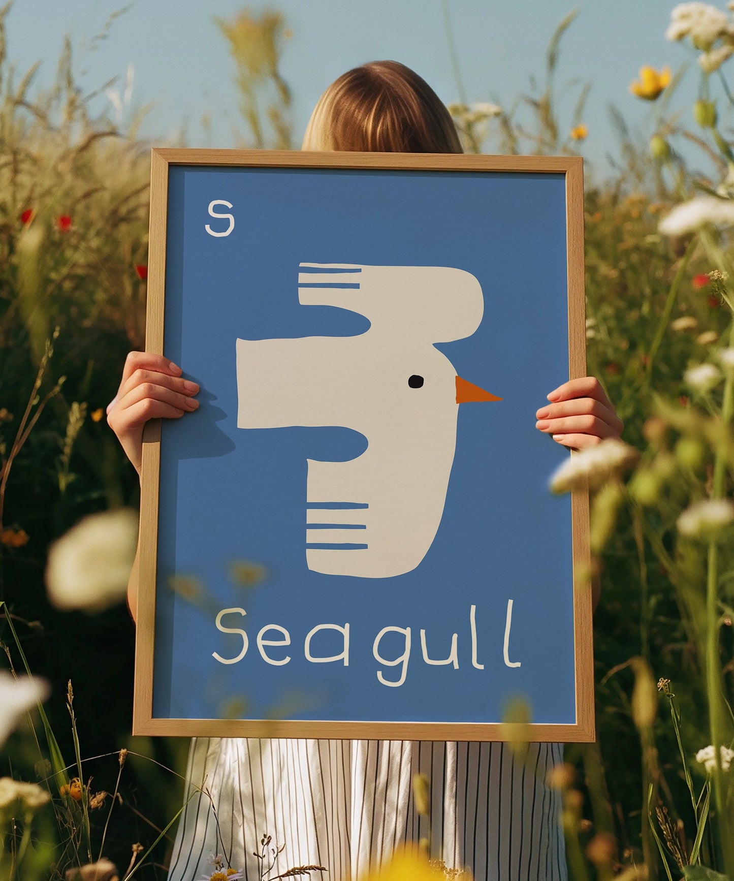 S for Seagull Art Print