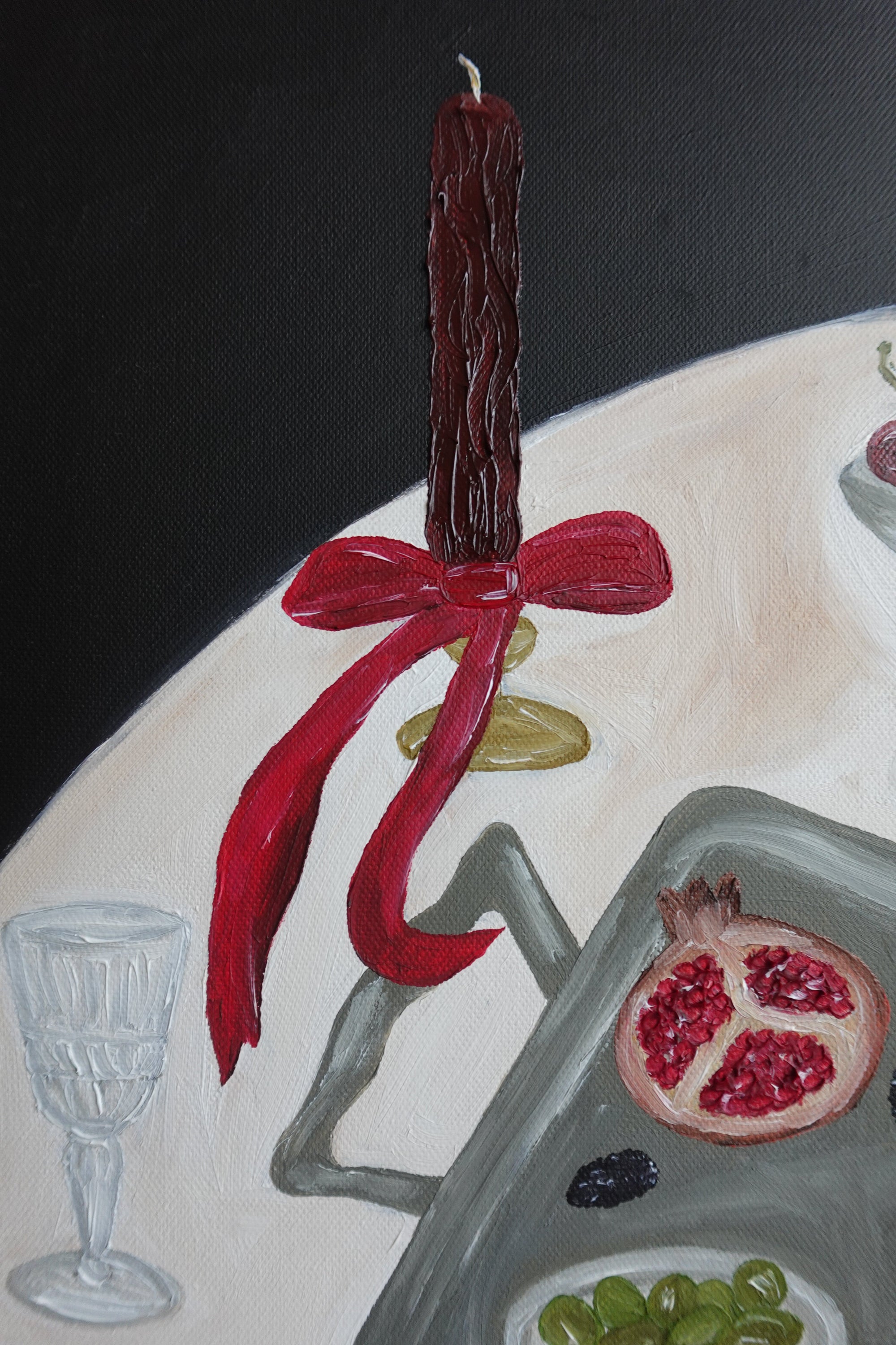 Na Mesa de Jantar Painting