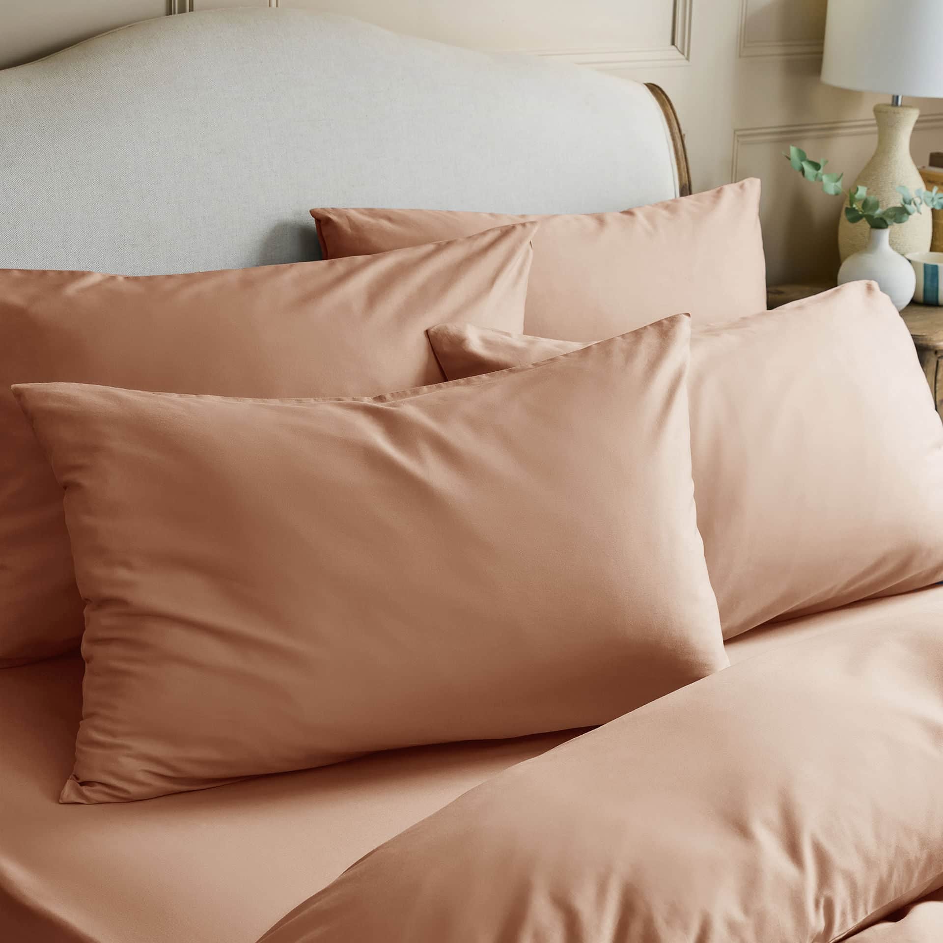 Luxury Organic Cotton Clay Pink Perfect Fitted Sheet