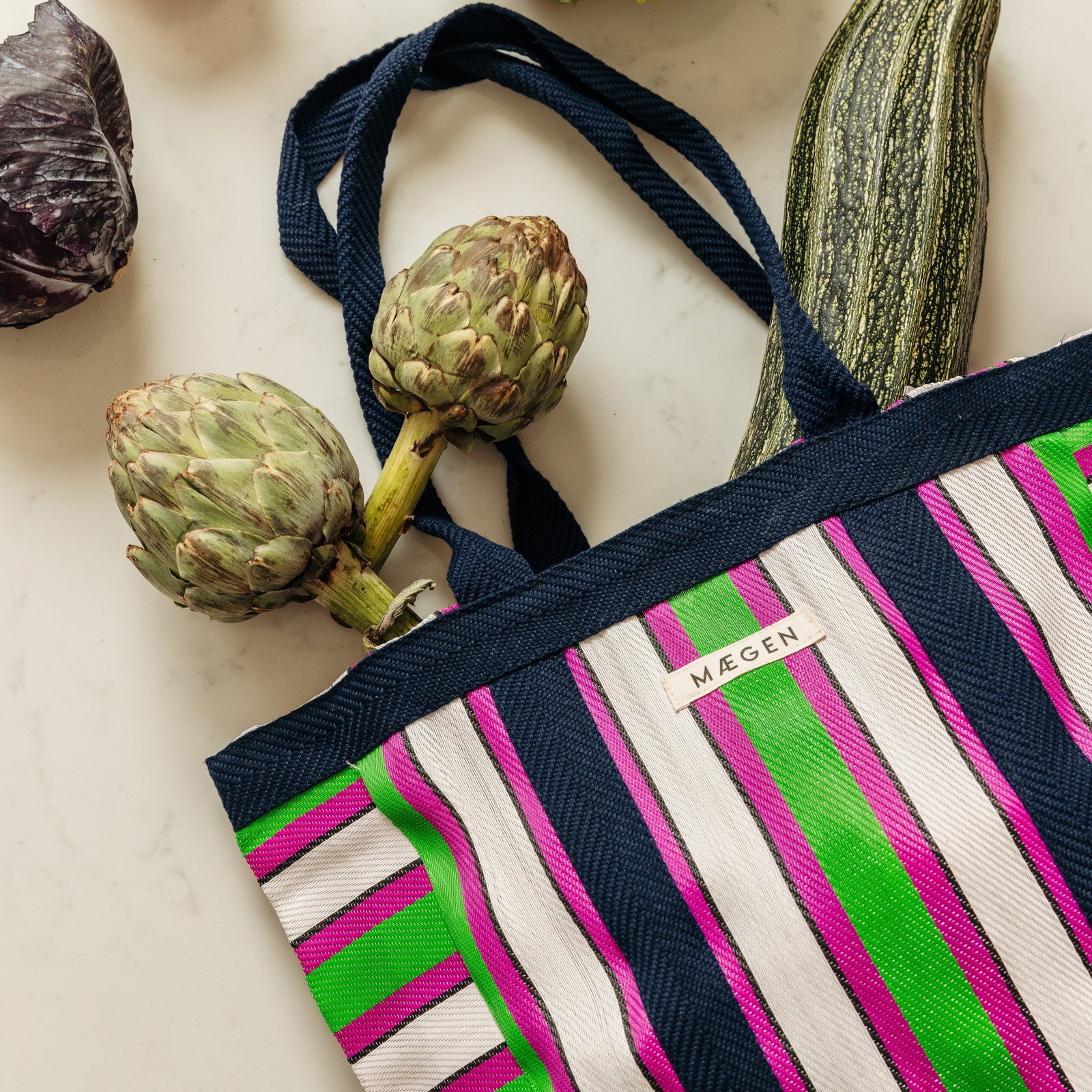 Everywhere Bag | Navy/ Pink/ Green