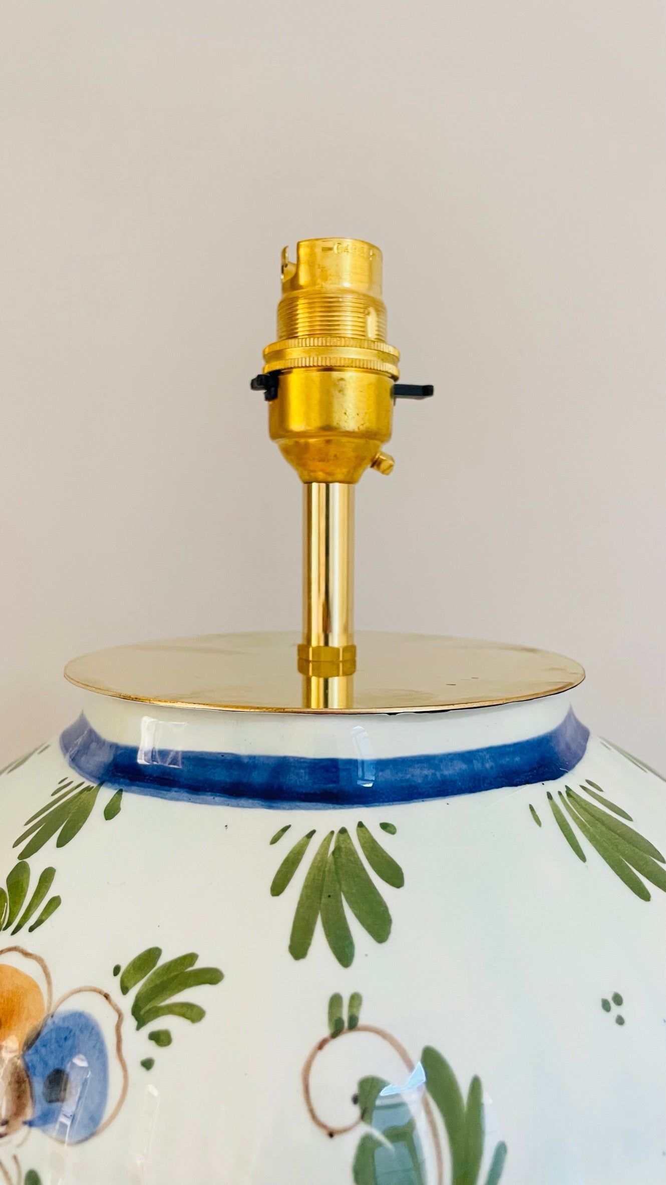 Antique Delft Lamp