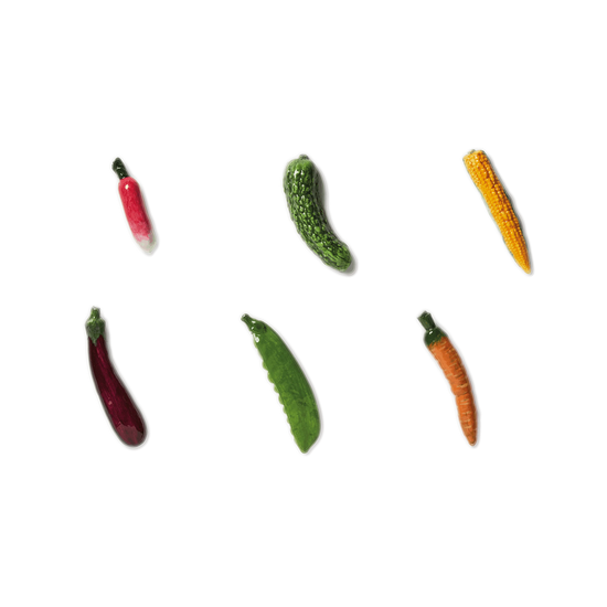 Vegetable Cutlery Rests, Set of Six