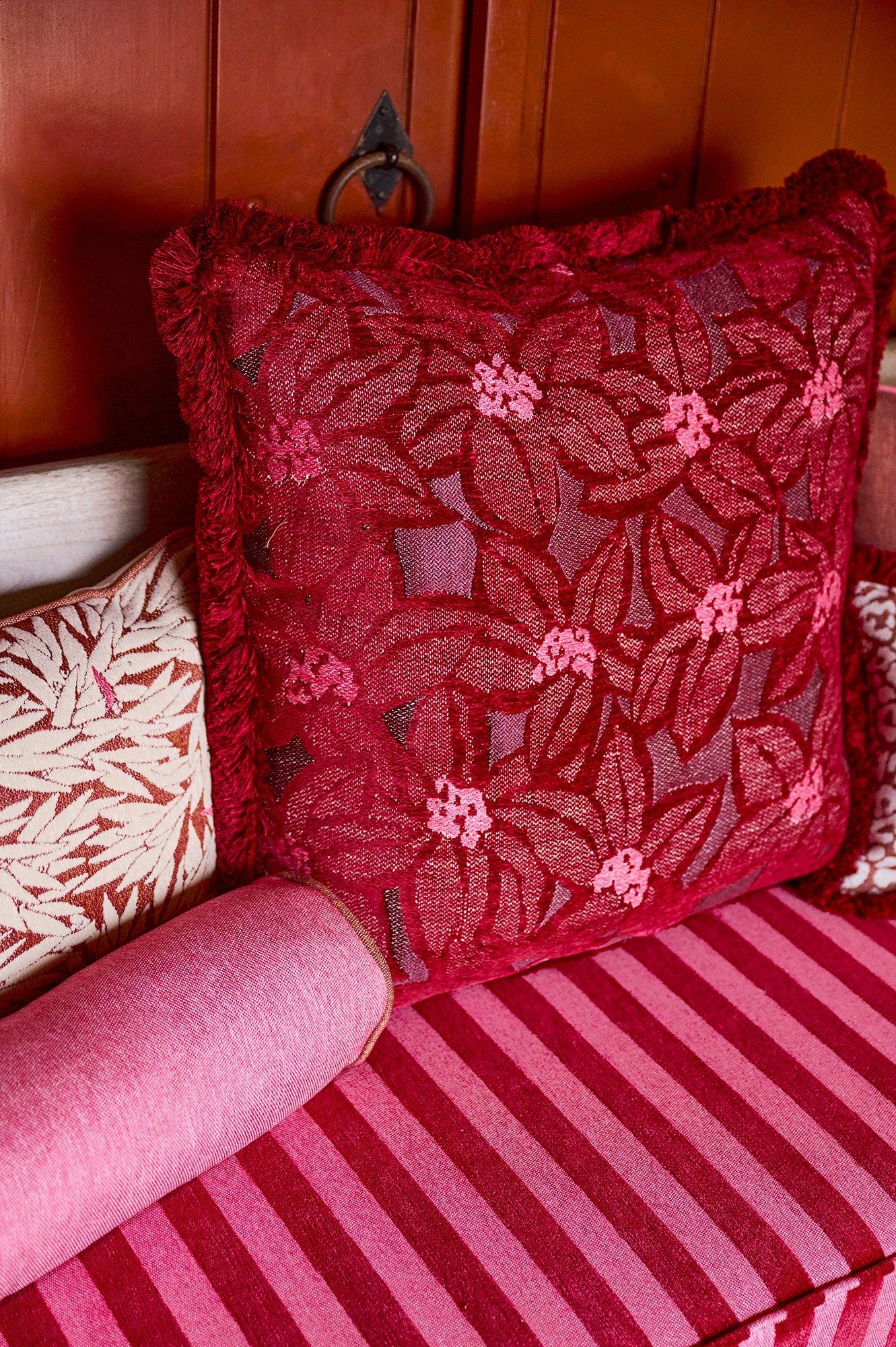 Double sided Cushion Yoko Spice & Michelle Pink