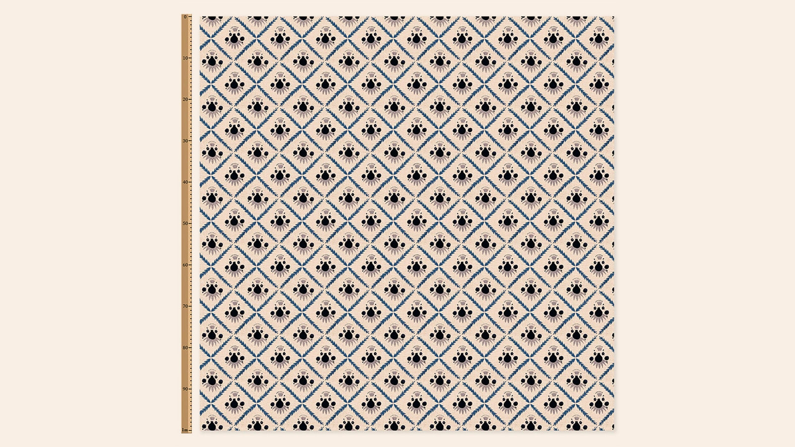 Pome Linen, Oxford Blue, Metre