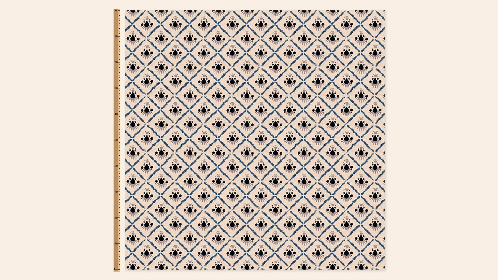 Pome Linen, Oxford Blue, Metre