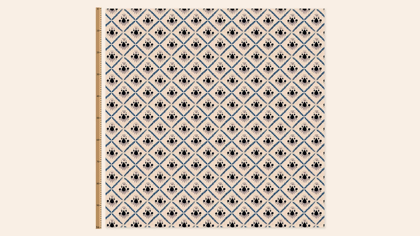 Pome Linen, Oxford Blue, Metre