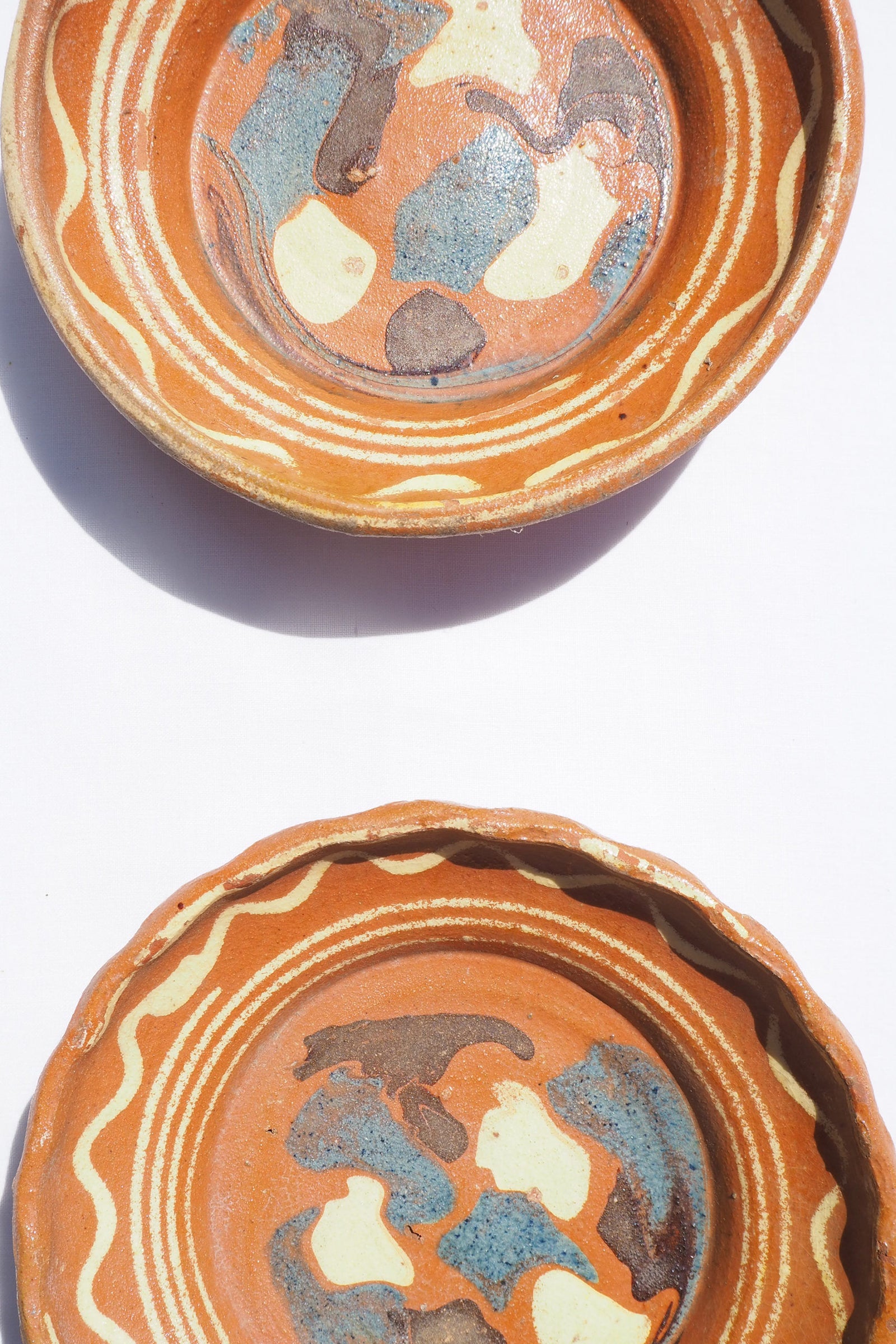Vintage Romanian Pair of Dishes