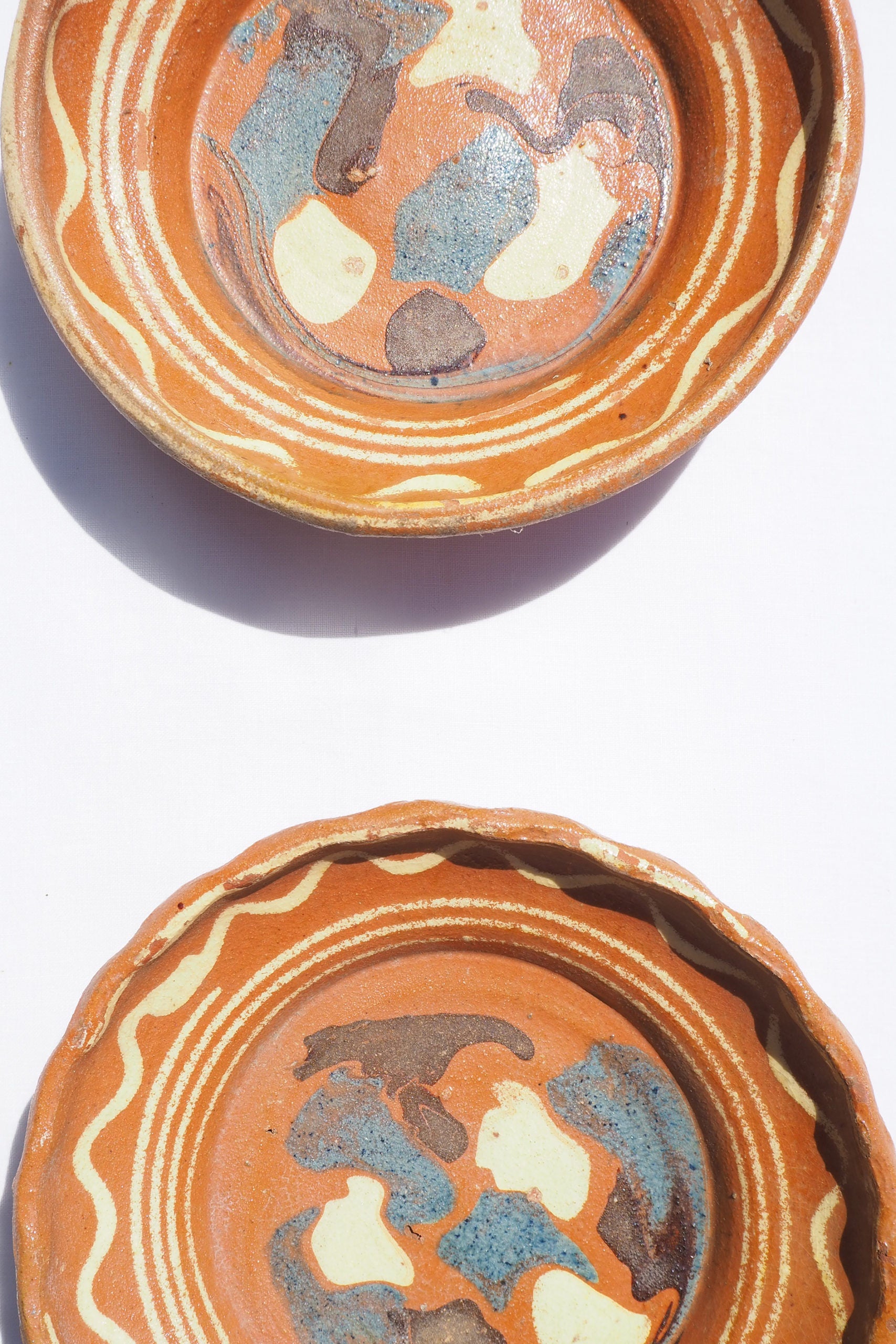 Vintage Romanian Pair of Dishes