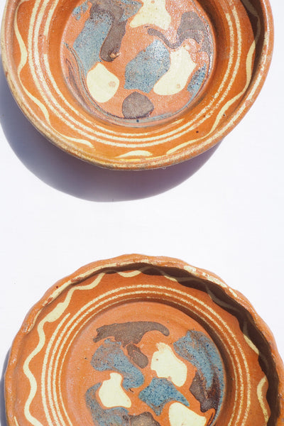 Vintage Romanian Pair of Dishes