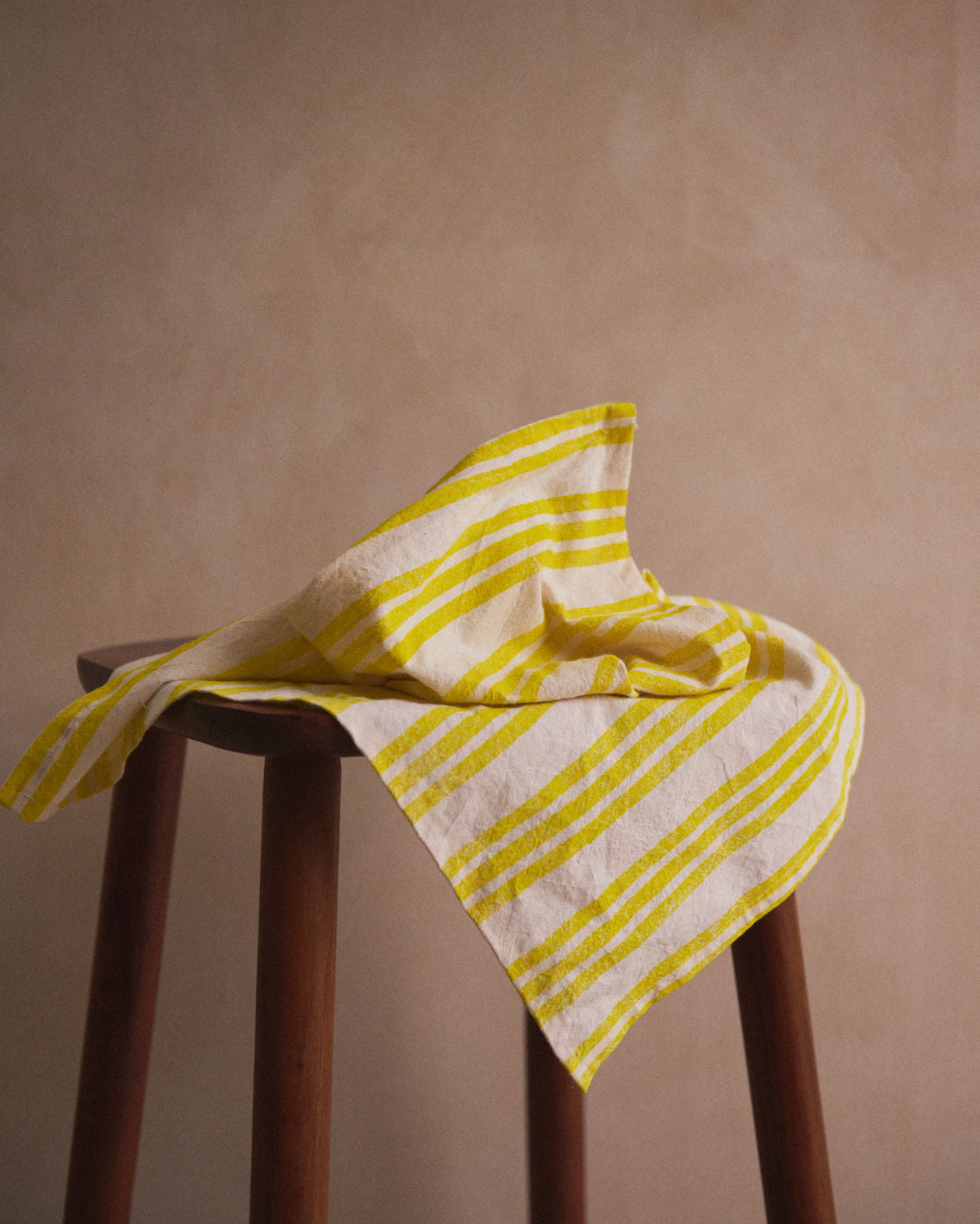 Lemon Striped Napkins. Set of 4