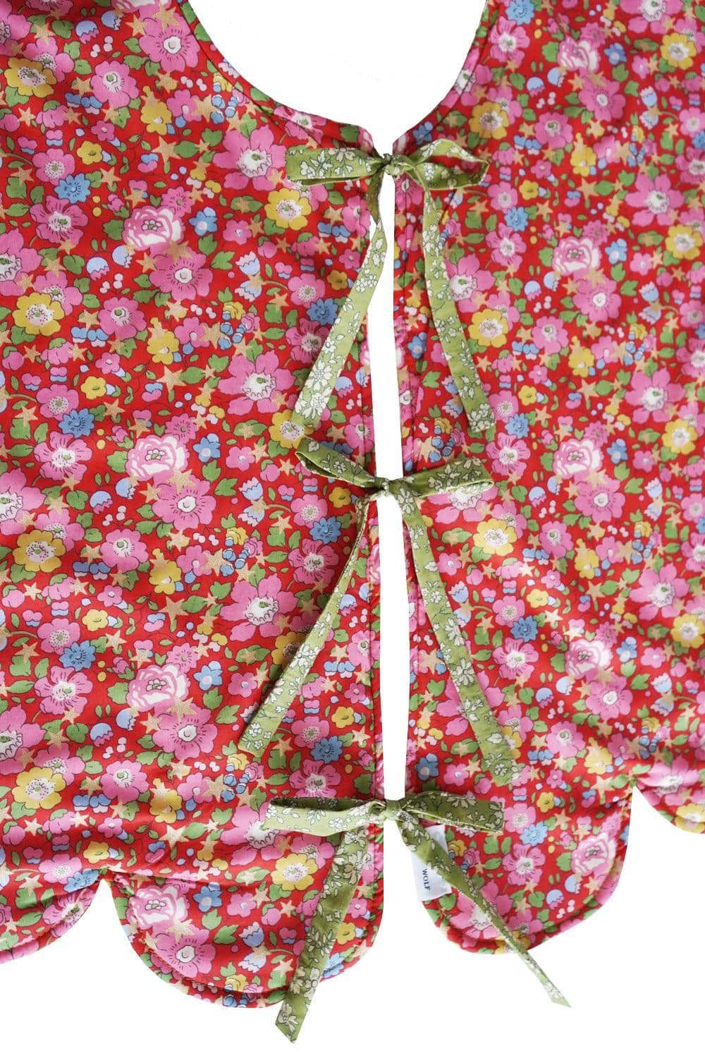 Reversible Christmas Tree Skirt made with Liberty Fabric