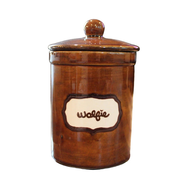 Hand-painted Custom Dog Treat Canisters