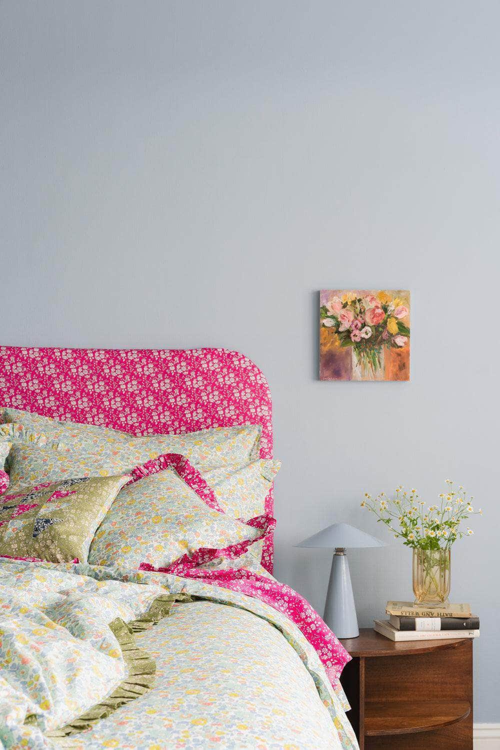 Frill Edge Pillowcase Made With Liberty Fabric Capel Fuchsia