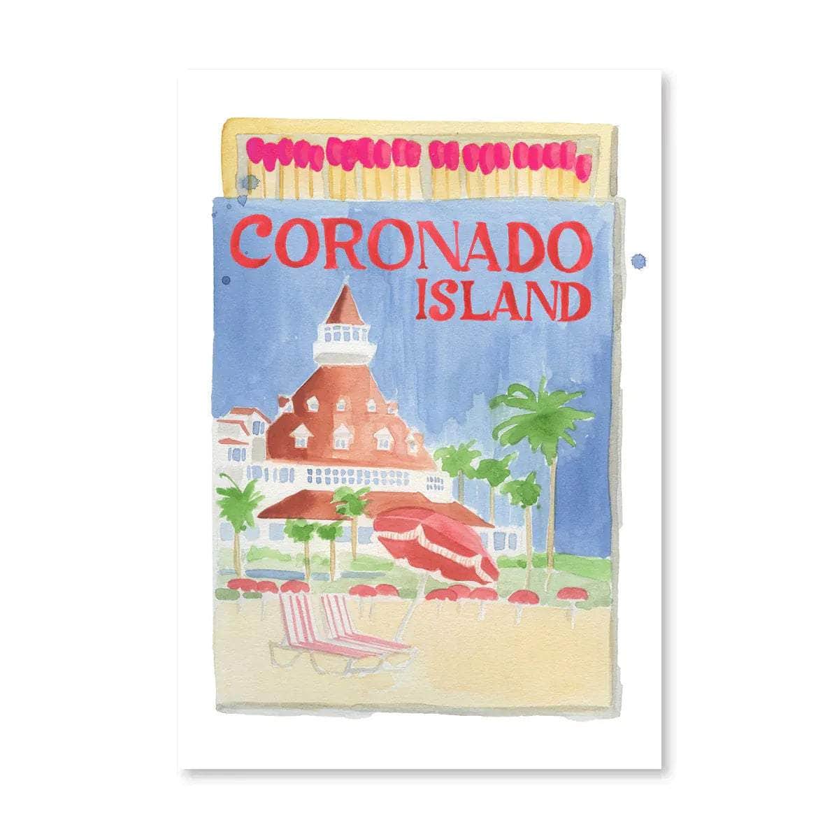 Coronado Island Matchbook Print