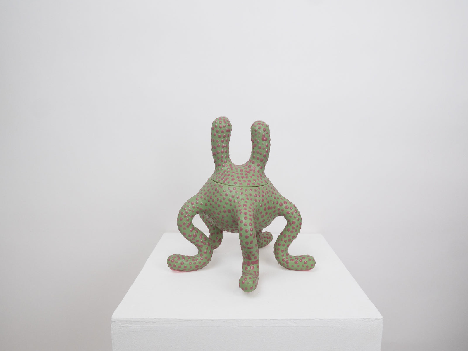 Odie Monster - Green and Pink Dots