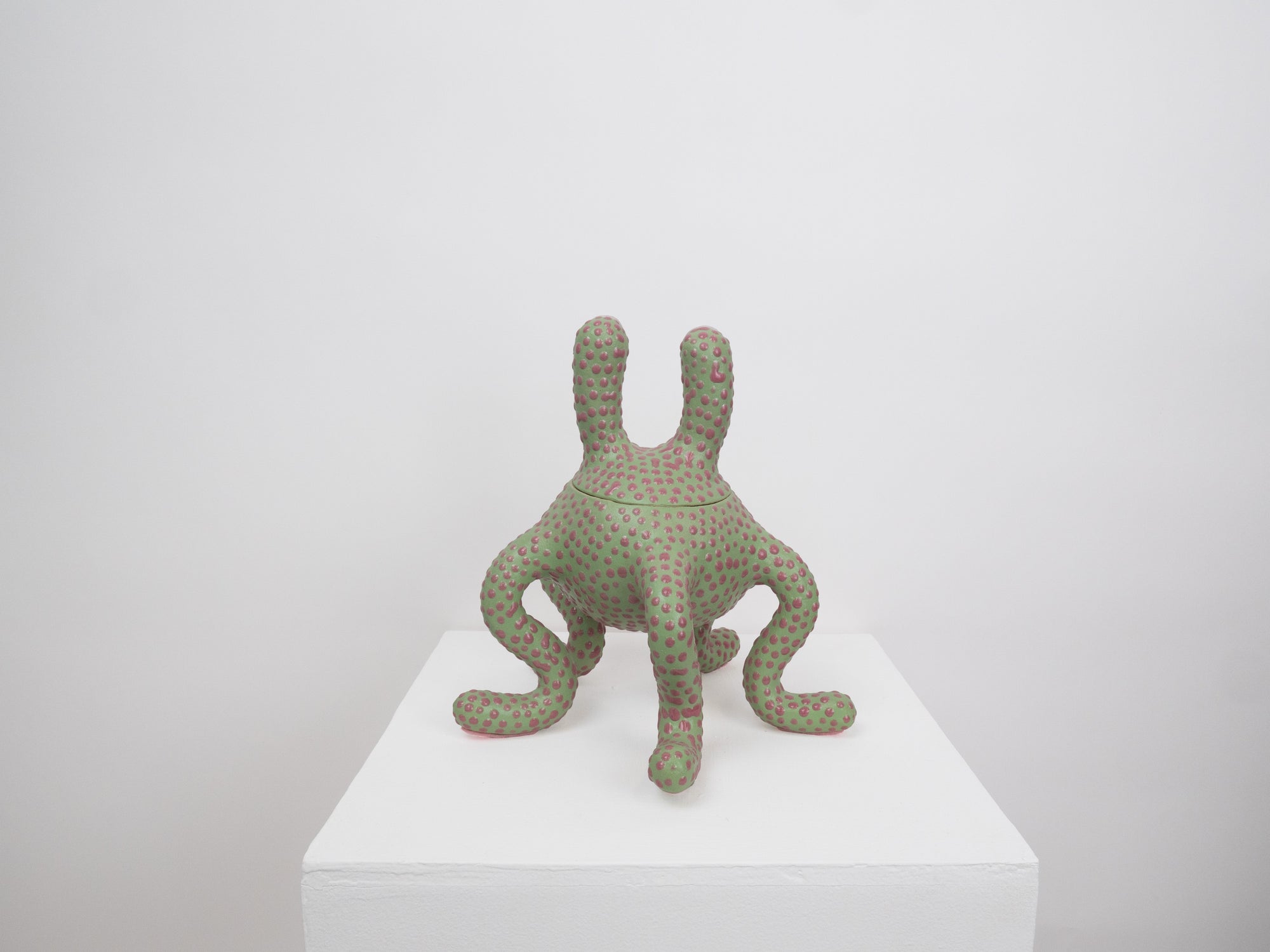 Odie Monster - Green and Pink Dots