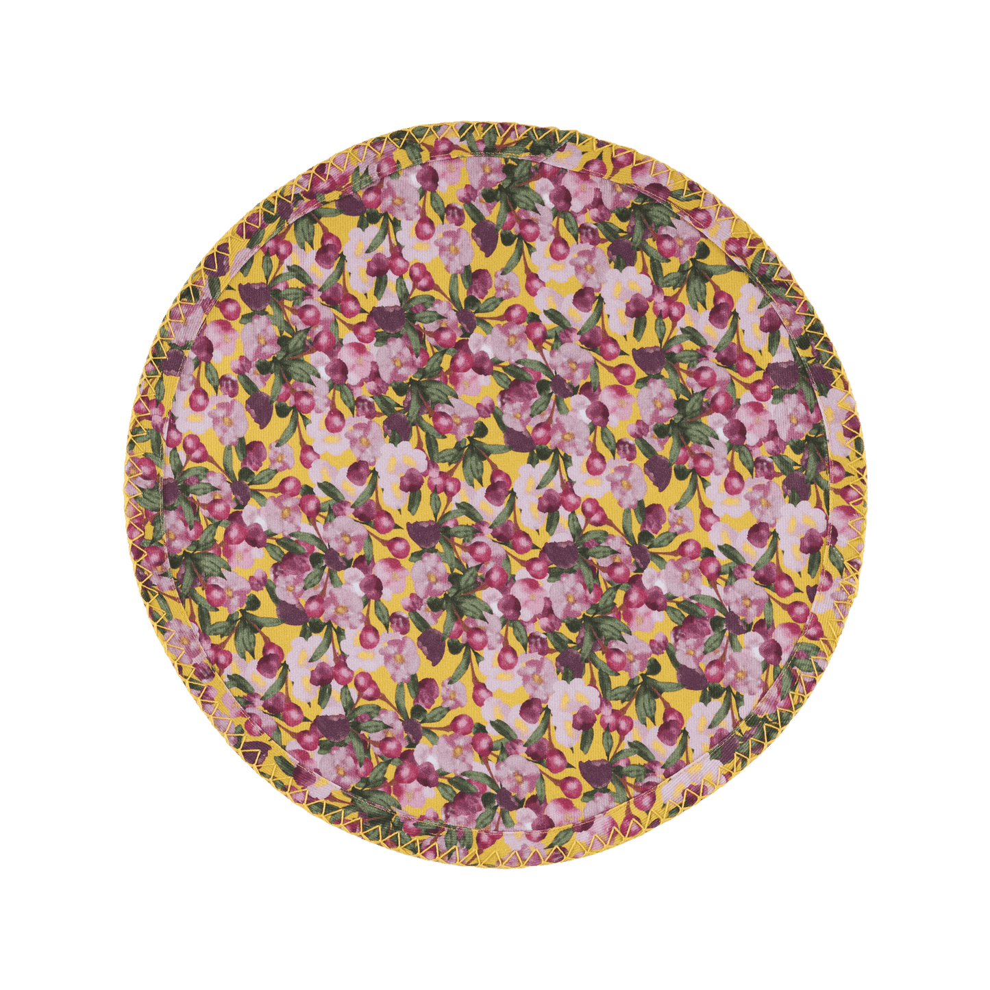 Romance is Dead Yellow Round Placemats | Set of 6